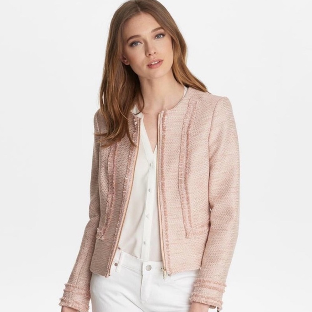 Karl Lagerfeld Pink Tweed Jacket